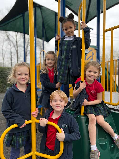 Group of students on the playground